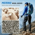 thumbnail image 5 of 5 Pairs Merino Wool Socks For Men, Super Thick Hiking Socks Thermal Socks For Cold Weather, 5 of 5