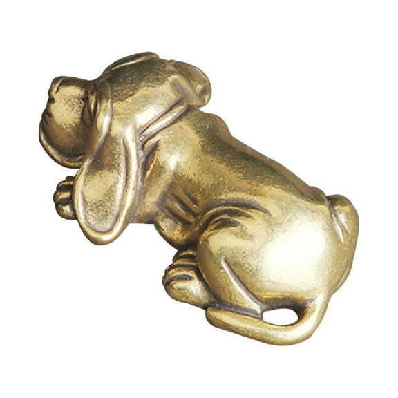 Decoroative Paper Weight Miniature Brass Dog Ornaments Home Creative