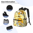 thumbnail image 3 of Yield Garden Honeybee Gnomes Print Backpack for Women Men, Lightweight Casual Travel Daypack, Classic Basic College Backpack, Middle School Bag, 3 of 5