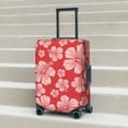 thumbnail image 2 of Lsque Red Hibiscus Flower Printed Luggage Cover, Travel Luggage Protector,Scratch and Dirt Resistant, Fits 18-32 Inch Luggage - Large, 2 of 9