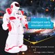 thumbnail image 2 of Cateissary Robot de Control remoto RC, acción inteligente, caminar, cantar, bailar, de acción, juguetes con Sensor de gestos, Robot de regalo, Electrónica rojo, 2 of 6