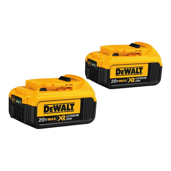 DeWALT 20V MAX* Premium XR DCB204-2 - Battery 2 x - Li-Ion - black, yellow