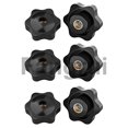 thumbnail image 2 of For Plumblossom Hand Tightening Rubberhead Nuts Thumb Nuts M8 Black, 2 of 5