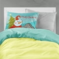 thumbnail image 2 of Carolines Treasures BB1879PILLOWCASE Snowman with Silver Gray Poodle Fabric Standard Pillowcase Standard multicolor, 2 of 2