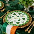 thumbnail image 5 of St. Patrick's Day Disposable Paper Plates, Clover-themed Party Plates for Birthday Celebrations, Baby Showers, and Festive Events, 10 Pieces, 5 of 6