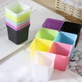 thumbnail image 3 of BPPEG 10Pcs Small Flower Pots,Square Plastic Mini Plant Pots,Mini Planters for Indoor Outdoor Plants Flowers Garden Nursery,Succulent Pots for Room Office Balcony Decor,1.8",White, 3 of 7