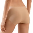thumbnail image 3 of Gmluru Panties For Women Plus Size Solid Color High Waist High Elasticity Large Size The Abdomen Lift Buttocks Briefs Beige M, 3 of 5