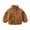 Brown, variant on Dezsed Toddler Fleece Jacket Toddler Baby Grils Fleece Outwear Boys Zipper Solid-color Thick Kids Warm Coat 5-6 Years Blue