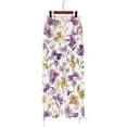 thumbnail image 7 of Endives Womens Linen Pant 3D Floral Print High Waisted Summer Wide Leg Pant Casual Trousers Beach Vacation Outfits, 7 of 7