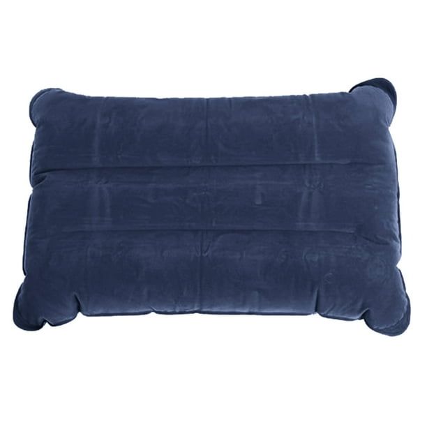 Almohada inflable plegable Almohada vertebral para dormir Inflable con aire Portátil y cómoda para descansar en campamentos al aire libre y viajes