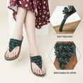thumbnail image 4 of Ablanczoom Sandals Women Dressy Slippers Comfortable Wedge Platform Flip Flops for Shoes, 4 of 6