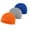 Orange+Gray+Dark Blue, variant on 3 Pieces Skull Caps for Kids Boys Girls Head Bandana Cap Cycling Hat for Under Helmet Football Sports Sweat Wicking Caps Running Hats, Fits 6-12 Years