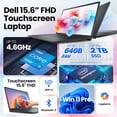 thumbnail image 3 of Dell Inspiron 15 Touchscreen Laptop - 15.6" FHD Display, Intel 10-Core i5-1334U (Up to 4.6GHz), 16GB RAM, 512GB SSD, Copilot AI, WiFi6, Windows 11 Pro, 3 of 8