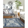thumbnail image 6 of Unique Loom Bromley Collection Area Rug - Wells (10' x 14' 1" Rectangle Ivory and Blue/Ivory), 6 of 6