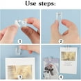 thumbnail image 5 of Plastic Self Adhesive Clips,25 Pcs No Drill Wall Tapestry Clips,Clear Sticky Clips Spring Clips,Photo Clips for Posters,Hanging Clips for Home and Office (Clear), 5 of 7