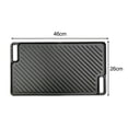 thumbnail image 7 of Preseasoned Reversible Griddle Cast Iron Reversible Grill for Stovetop BBQ, 7 of 7