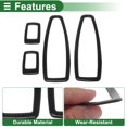 thumbnail image 3 of Cubierta del panel del botón del elevador de la ventana de la puerta Unique Bargains para BMW 3 Series F30 F31 2011-2018 Frontal Trasero Izquierda Derecha Pegamento Negro 1 Juego, 3 of 6