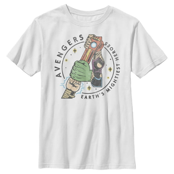 Boy's Marvel Avengers Trust Graphic Tee White X Large