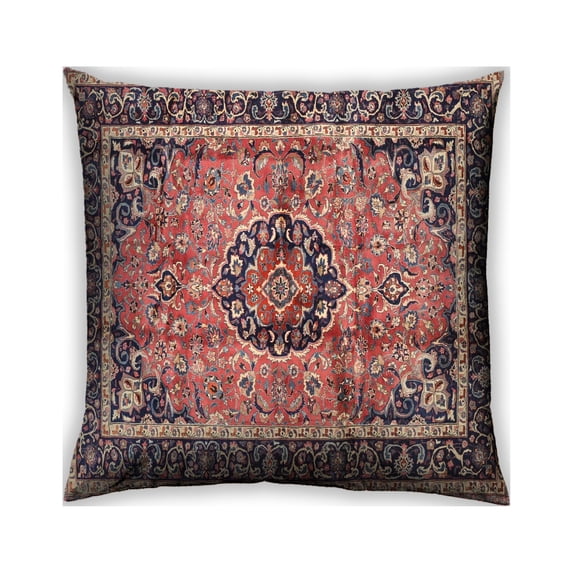 Ahgly Company Outdoor Square Traditional Throw Pillow, 18 inch by 18 inch