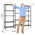 thumbnail image 6 of Ktaxon 3-Rows 1820LBS Heavy Duty Wire Shelving, 5-Tier Steel Garage Storage Rack, Adjustable DIY Metal Commercial Shelving for Garage Pantry Storage Organizer, 62.9"W x 13.8"D x 70.8"H, 6 of 18