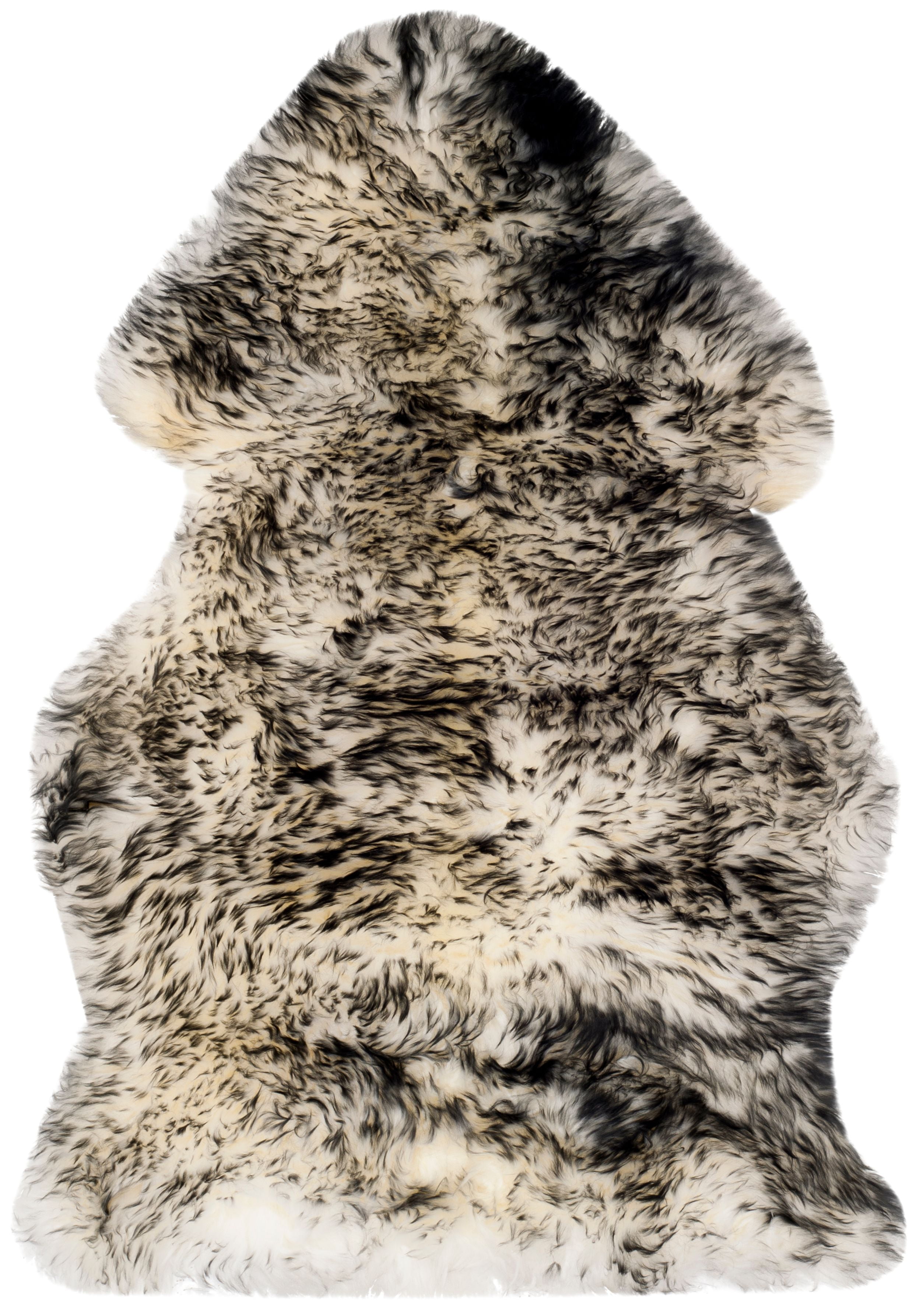 SAFAVIEH Sheep Skin SHS121G Ivory / Dark Charcoal Rug