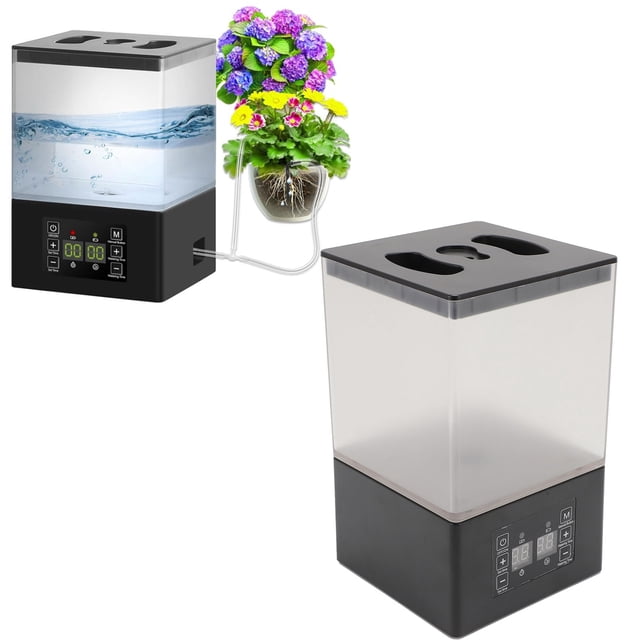 De Riego De Plantas, Pantalla LCD, Motor Potente Multifuncional, Función De Sincronización De Plástico, De Riego Automático Interior Para Oficina