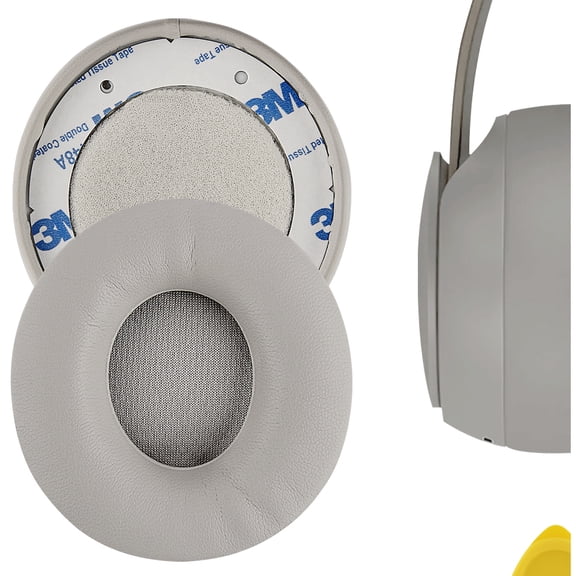 Geekria QuickFit Replacement Ear Pads for Beats Solo Pro (A1881) Headphones Ear Cushions, Repair Parts (Grey)