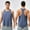 Blue, variant on Men's Muscle Gym Workout Stringer Tank Tops Bodybuilding Fitness T-Shirts 2025