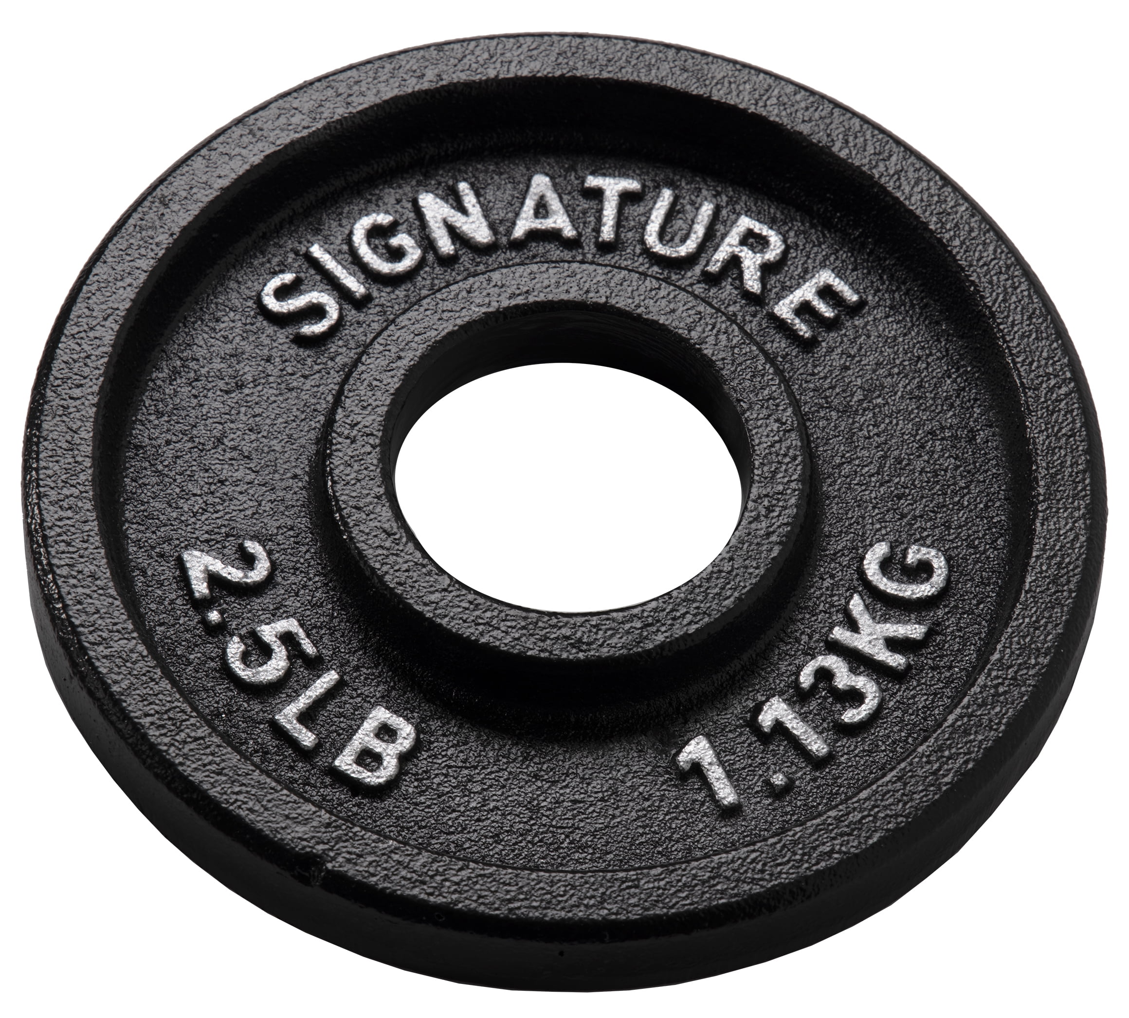 Signature Fitness Deep Dish 2 In. Olympic Cast Iron Weight Plates with E-Coating