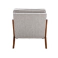 thumbnail image 6 of Accent Chair with Rounded Armrests Design, Modern Armchair with Front Straight and Back Sloping Legs, Comfy Side Chair for Living Room Bedroom Apartment, Oyster Grey, 6 of 6