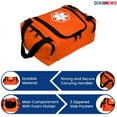 thumbnail image 5 of Dixie EMS Dixigear Empty First Responder II Bag 10.5" x 5" x 8" - Orange, 5 of 5