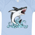 thumbnail image 4 of Inktastic Great White Shark Jumping Boys or Girls Baby Bodysuit, 4 of 5