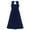 Navy Blue, variant on Alvivi Flower Girls Lace Chiffon Dress Floor Length Party Maxi Gown 4-16