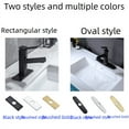 thumbnail image 3 of 304 stainless steel brushed kitchen faucet 10-inch decorative plate base bathroom 6-inch cover - 6 inches - Ship shaped panel brushed color, 3 of 6