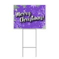 thumbnail image 1 of Merry Christmas (18" x 24") Yard Sign, Includes Metal Step Stake, 1 of 6