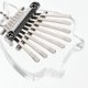 thumbnail image 5 of 1 juego de mini piano de pulgar Kalimba de 8 teclas, instrumento de dedo de cristal transparente para principiantes, juguete musical portátil Kalimba, 5 of 7