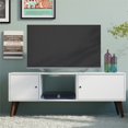thumbnail image 1 of Manhattan Comfort Varberg Pieds TV en Blanc, 1 of 3