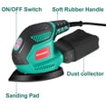 thumbnail image 2 of Detail Sander HYCHIKA de 14.000 OPM con 12 lijas y bolsa para polvo, 2 of 8