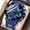 P892 blue shell blue surface silicone tape, variant on Men's three-eye six-pin calendar waterproof quartz