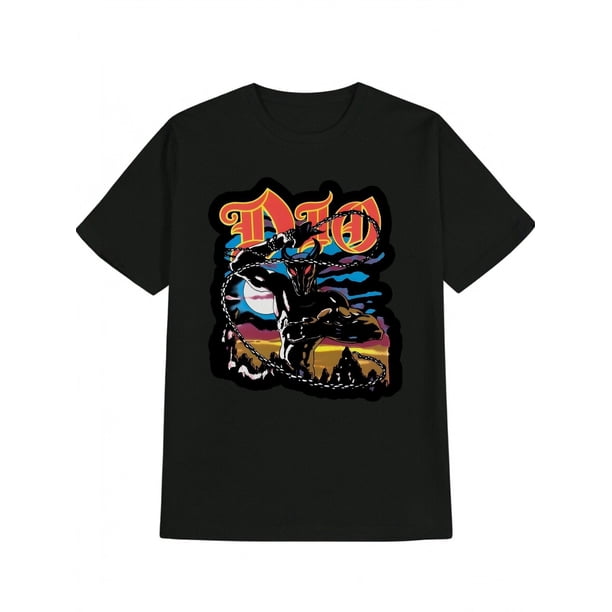 Retro-Inspired Men's Black T-Shirt with "DOLO" Graphic - Casual Short Sleeve, Cotton, Machine Washable - Perfect Summer Gift for Him