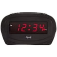 thumbnail image 1 of Alarm Clock, Black,  0.6-In. Red LED Display -30228, 1 of 4