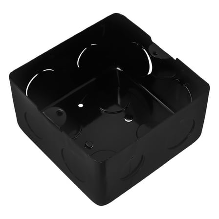 ELAYARD Black Floor Outlet Cover Plate with Space Saving Concealed Design for Home Use