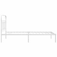 thumbnail image 3 of vidaXL Metal Bed Frame with Headboard White 100x200 cm, 3 of 5