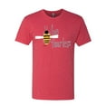 thumbnail image 2 of Wild Bobby, Be Fearless Buzzing Bee Pop Culture Mens Premium Tri Blend T-Shirt, Vintage Red, 2XL, 2 of 3