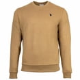 thumbnail image 1 of U.S. POLO ASSN. Sudadera para hombre - Felpa cepillada, cuello redondo, logotipo, mezcla de algodón Beige L (Large), 1 of 3