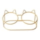 thumbnail image 1 of Comedero doble para gatos Yuyangstore Soporte elevado para comederos para gatos oro, 1 of 8