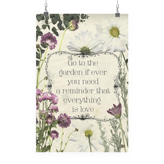 Pressed Floral Quote Ii Poster - Grace Popp Designs,