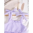 thumbnail image 4 of PureChapter Toddler Girls Striped Straps Crop Top & Layered Ruffle Skirt Set 2-Piece Summer Clothes, 4 of 8