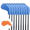 thumbnail image 4 of facefd Golf Club Cover TPE Putter Iron Driver Headcovers Portable Replaceable Protector Guard Sleeve Accessories for Beginners Orange, 4 of 5