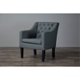 thumbnail image 2 of Baxton Studio Brittany Tufted Accent Chair in Gray and Black, 2 of 7